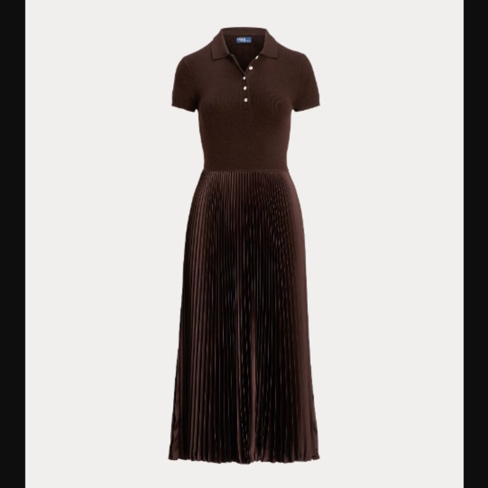 Ralph Lauren cashmere silk mid-length dress NWT